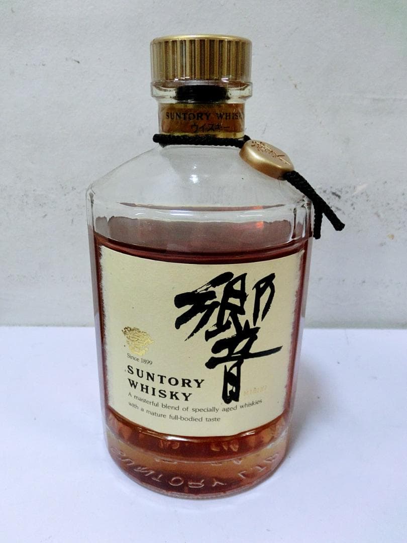 【未開封】サントリーウイスキー　響　金キャップ　旧ボトル　裏ゴールドラベル　レア