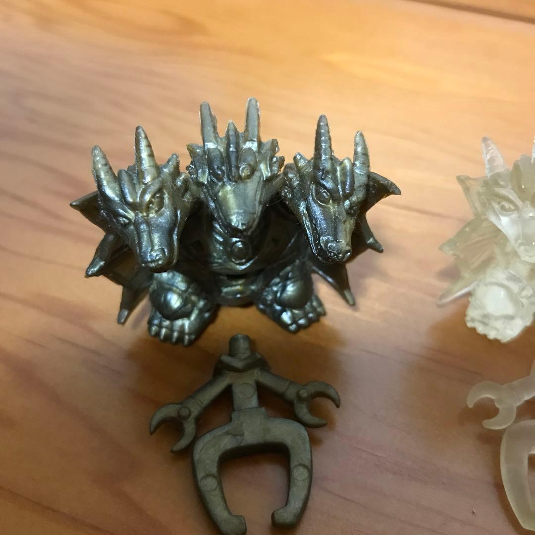 ゴジラ消しゴム　メカキングギドラ　3色カラー　コンプリート　フィギュア