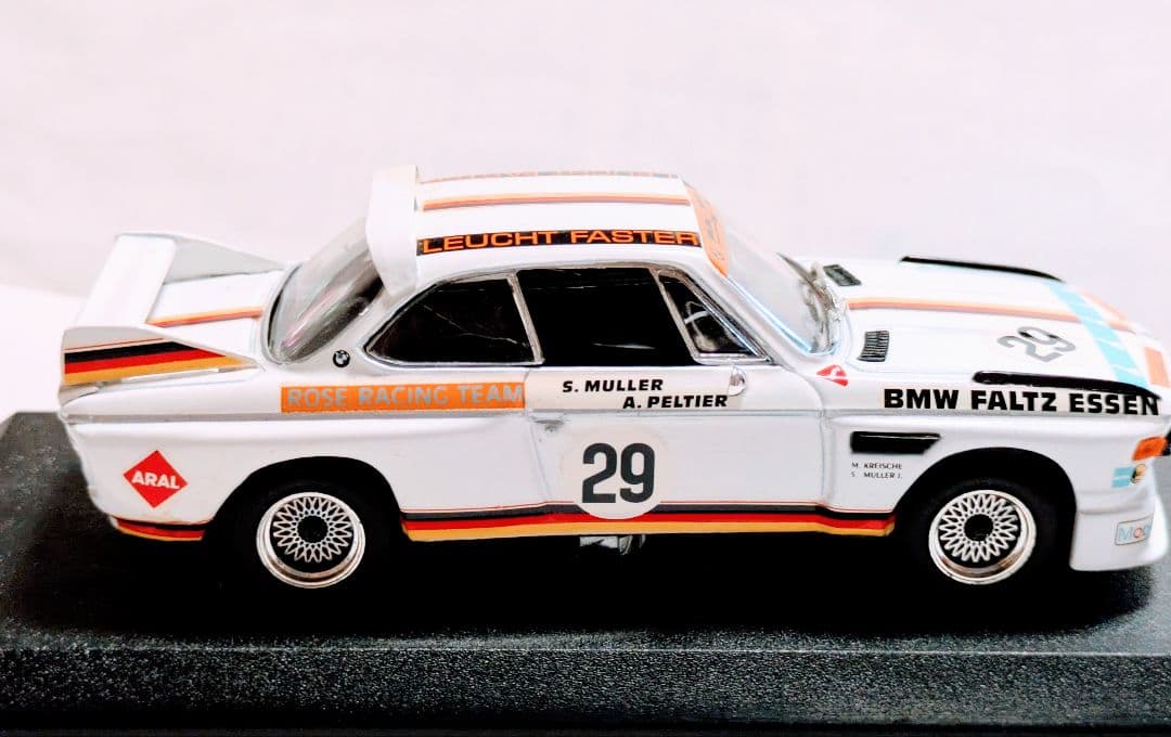 貴重BMW ３.０ＣＳ レーシングモンツァ１９７１年DetailCars１/43