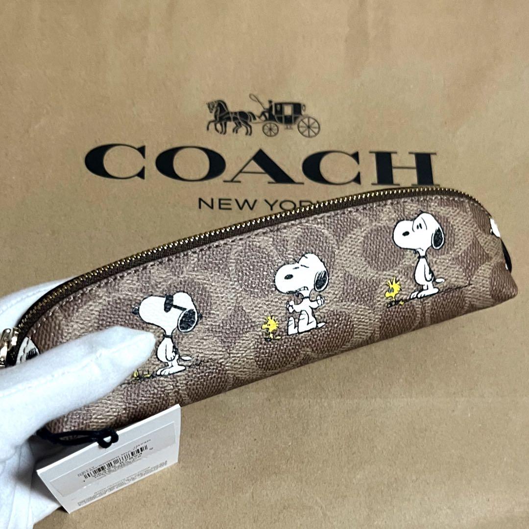 【新品未使用】COACH x PEANUTS スヌーピー コラボペンケース