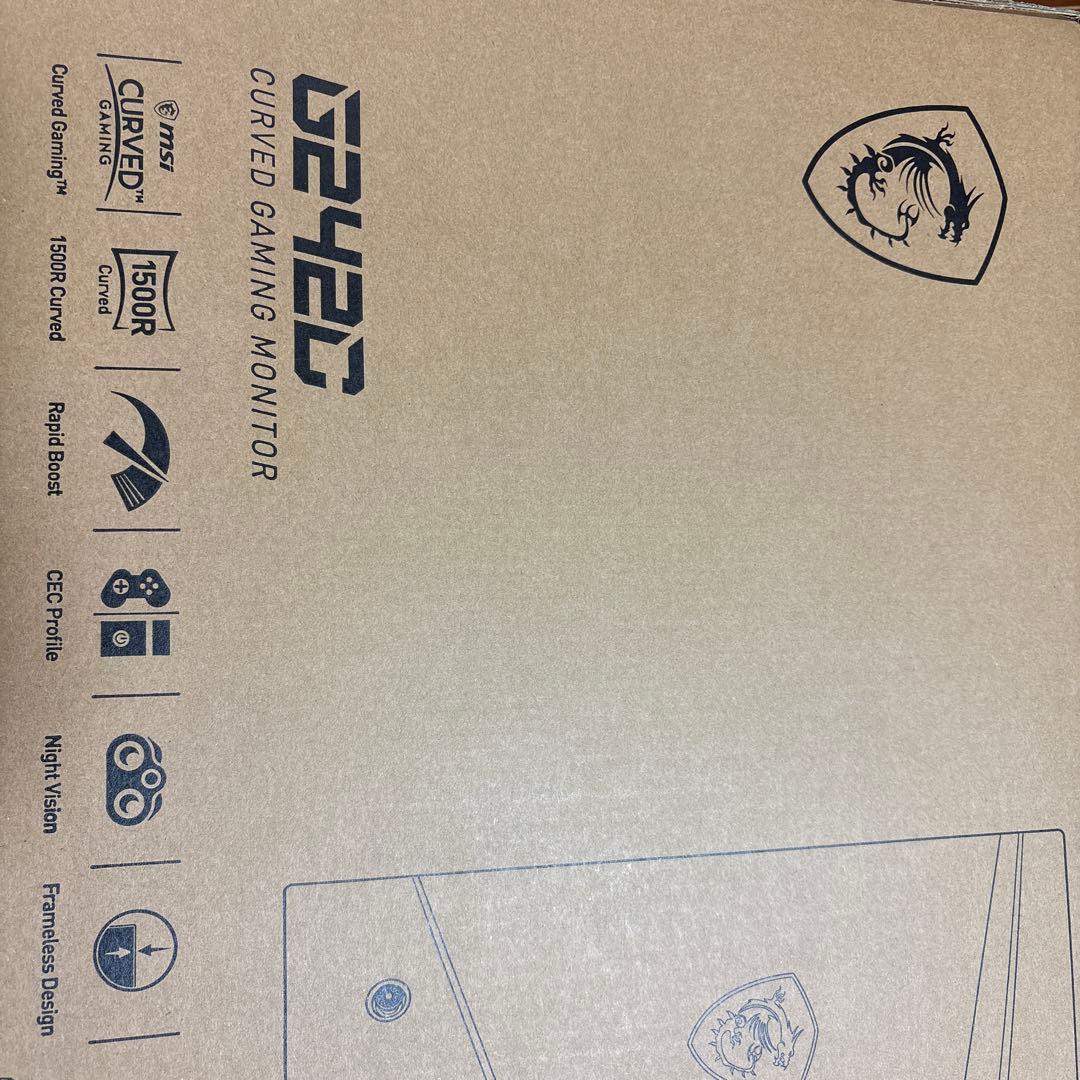 MSI G242C モニター 本体(元箱・付属品付き)