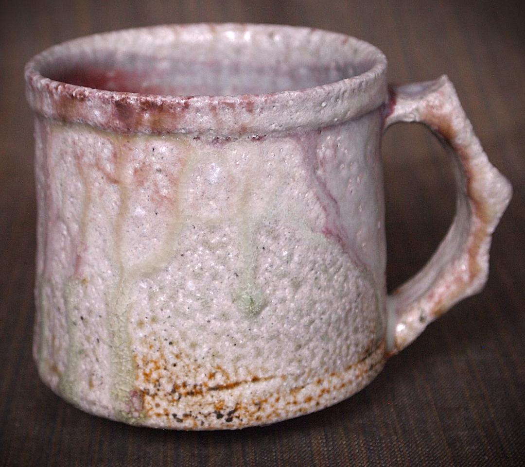 人気作家★高橋燎★信楽【窯変】焼き締めマグカップA★トレインキルン薪窯