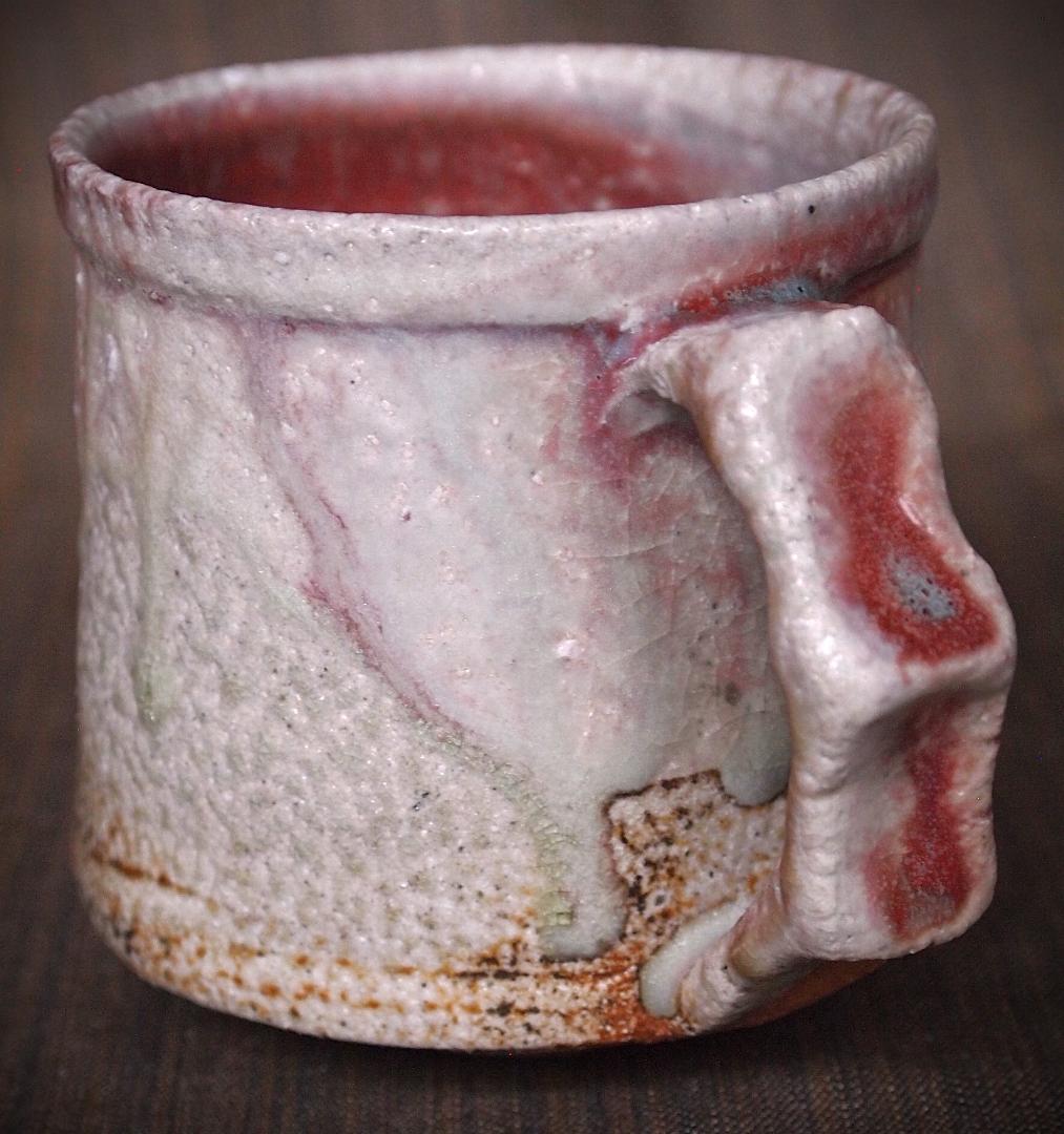 人気作家★高橋燎★信楽【窯変】焼き締めマグカップA★トレインキルン薪窯