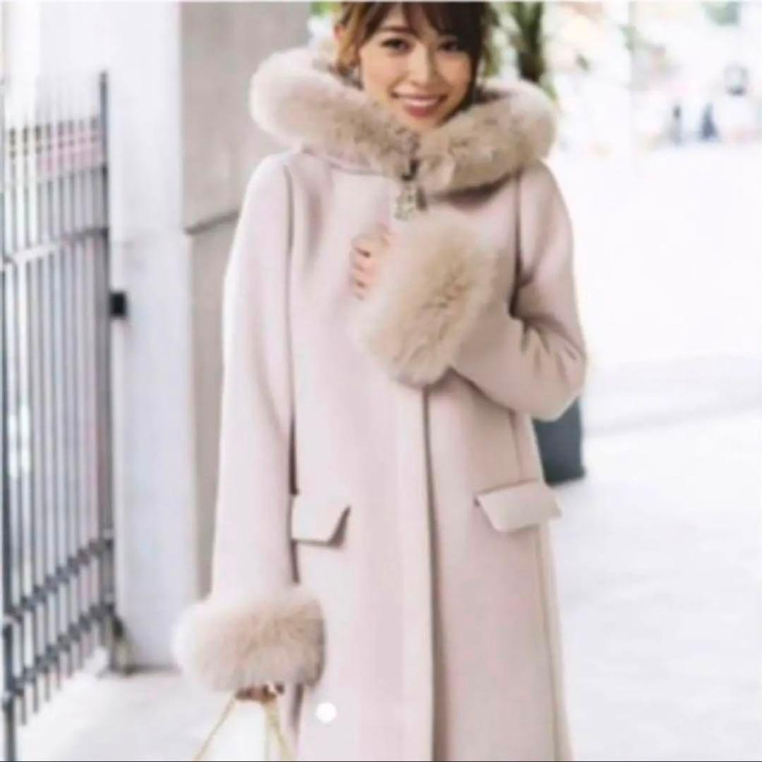 幸*彡様 アプワイザーリッシェ　5wayコート　スモーキーピンク フェイクファー