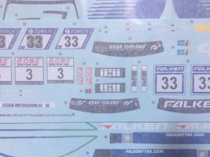 Nunu 1/24 ファルケン BMW M6 GT3 2017 ニュル24時間