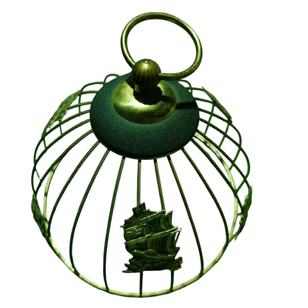 昭和レトロ 鳥かご型ウイスキー　ボトルスタンド　ショットグラス６Pホルダー