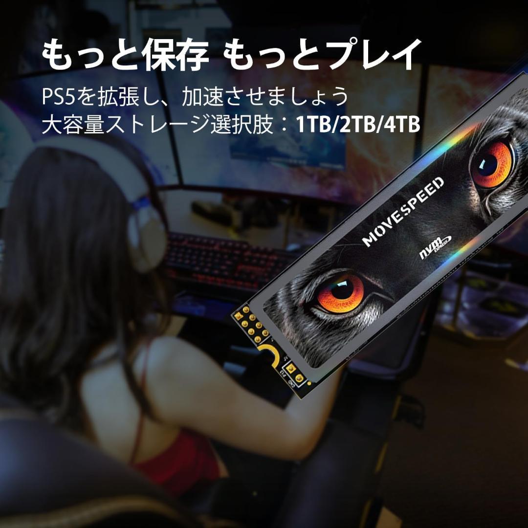 MOVE SPEED M.2 SSD 2TB PS5動作確認済み