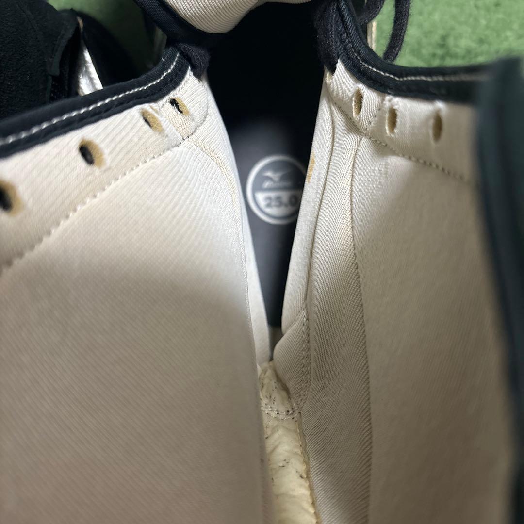 Mizunoボクシングシューズ 黒/銀　25 ミズノ