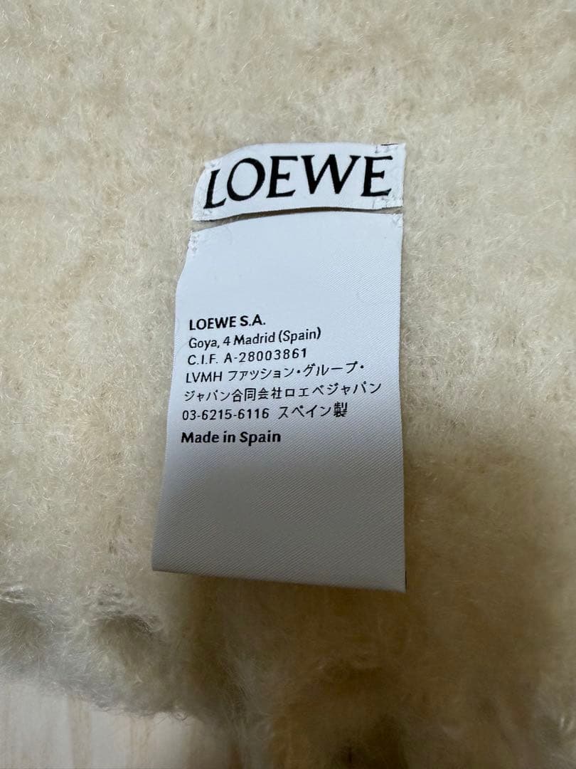 【未使用】LOEWE ロエベ　マフラー　アイボリー