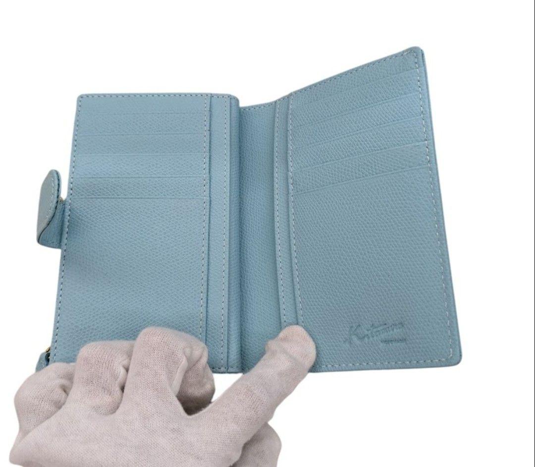 キタムラ　Kitamura　水色 二つ折り財布