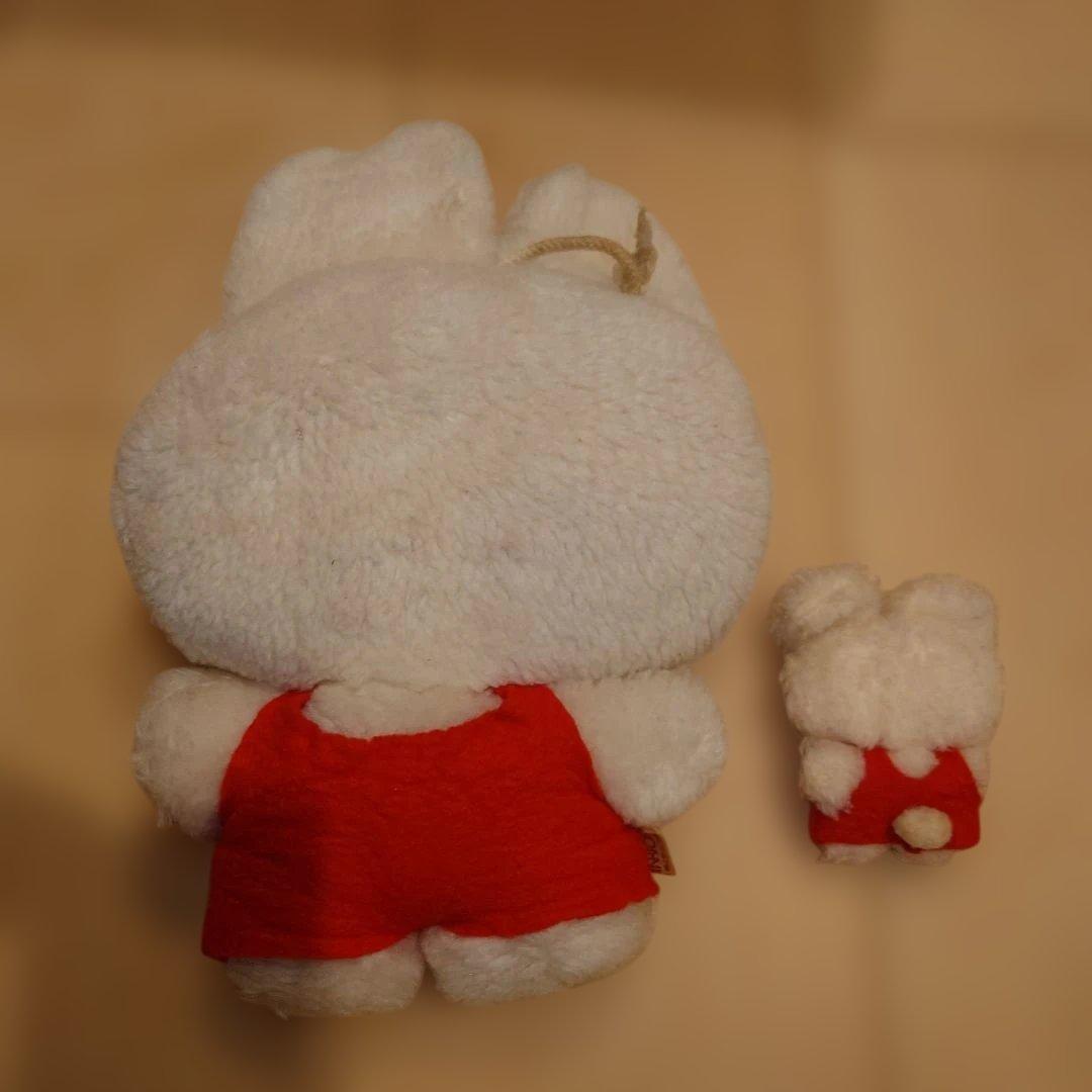 昭和レトロ　サンリオ　うさぎのぬいぐるみ　大小セット