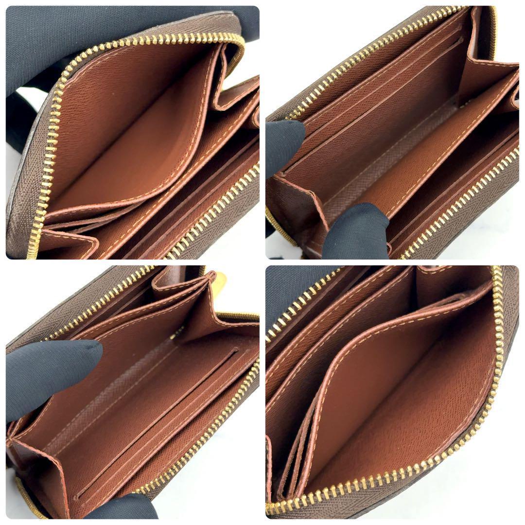 【最高級美品】ルイヴィトン モノグラム ジッピーパース ケース 茶色