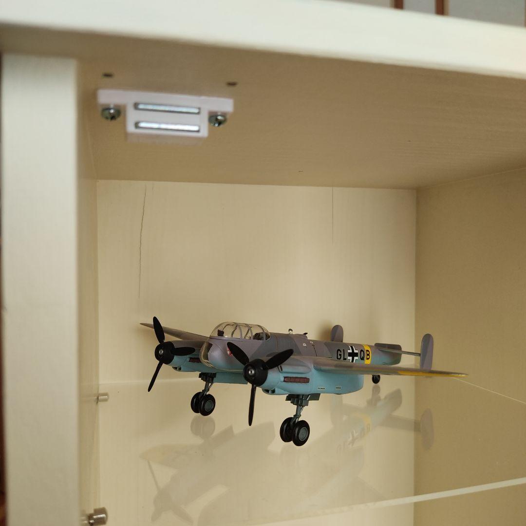 ホワイト 木製ディスプレイ キャビネット　ハンドメイド