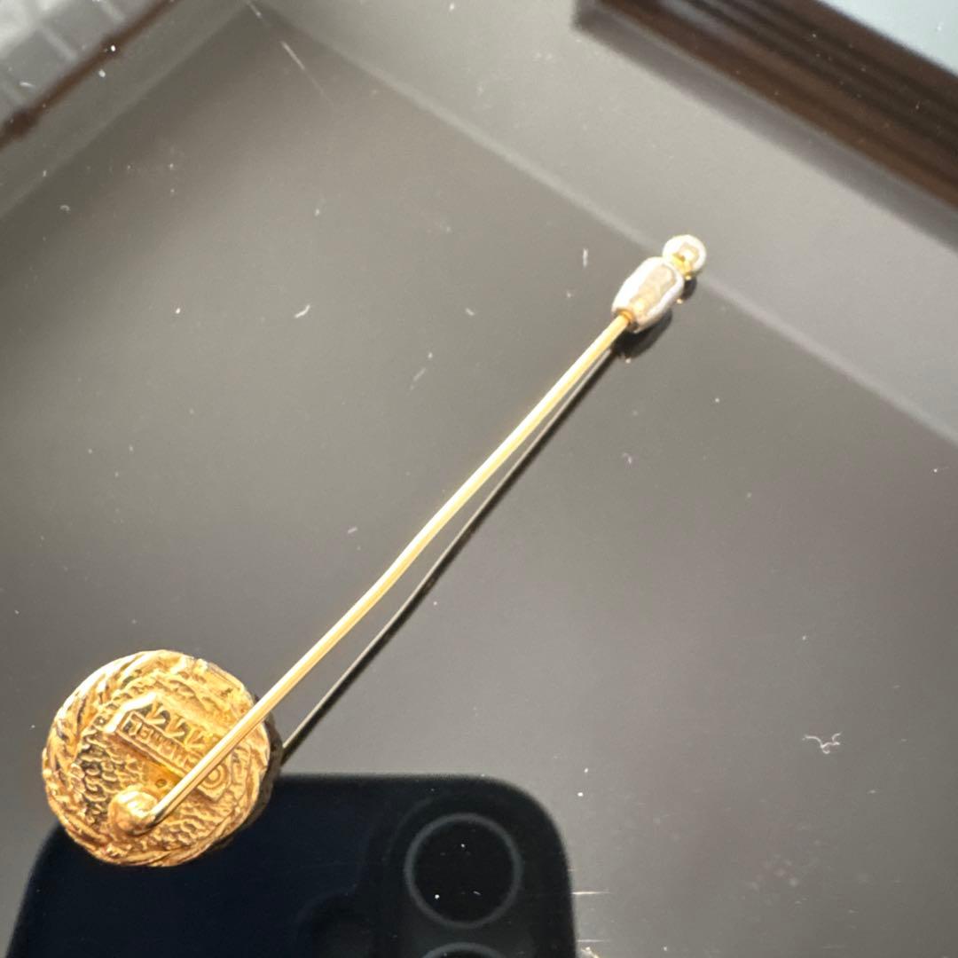 ✨CHANEL brooch✨シャネルブローチ❤️シャネルピンブローチ　GOLD