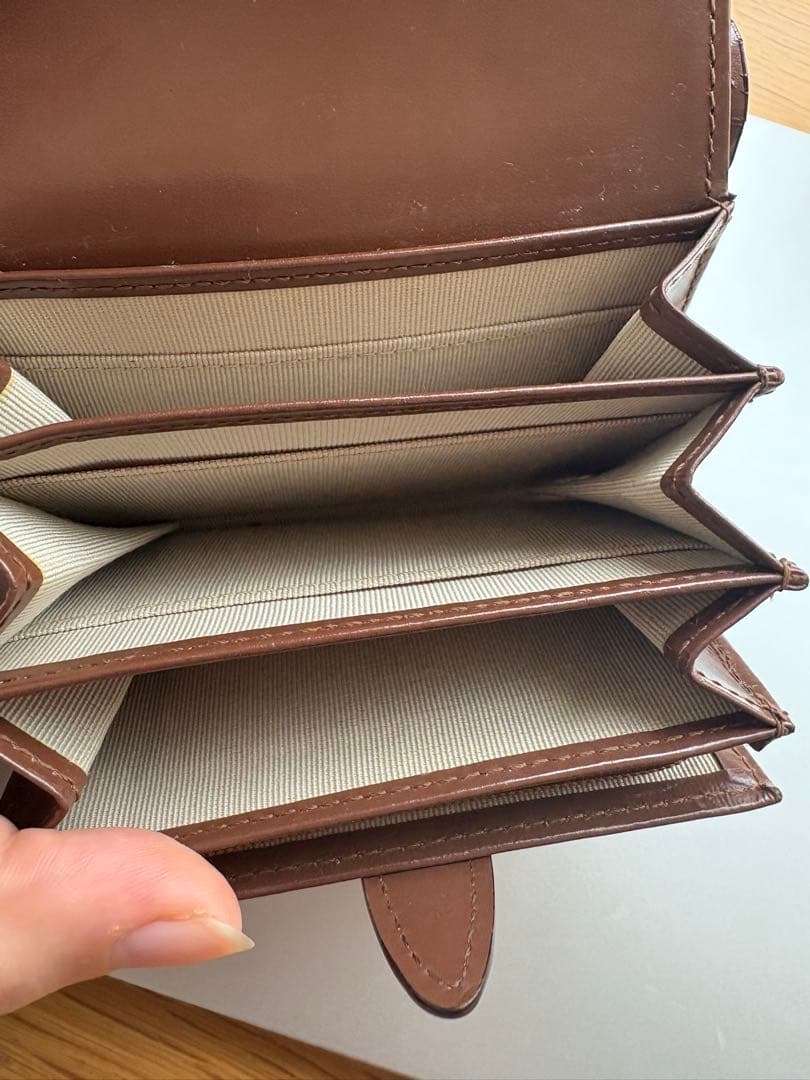 さ*ま様 HAMANO 財布 ハマノ 二つ折り財布 ブラウン クロコダイル