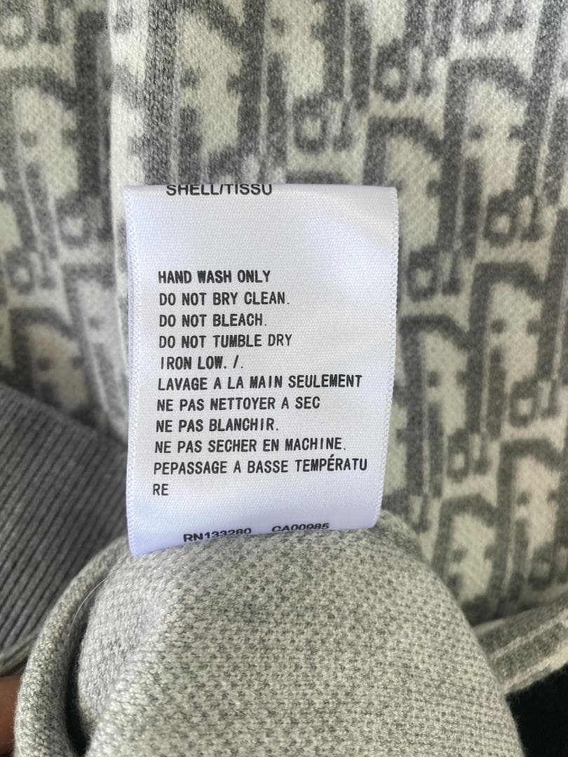 Dior グレー ニットセーター Lサイズ