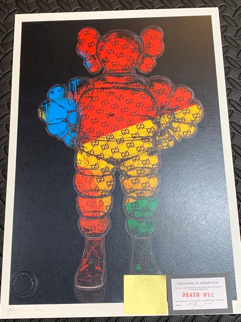 SOLD完売！正規品DEATHNYC  世界限定100枚 グッチ カウズ 現代