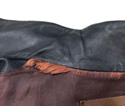 LOEWE ブラック レザー シングルライダース