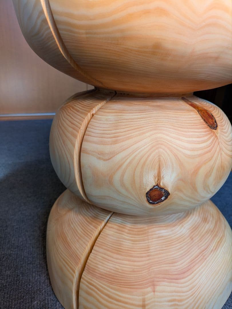 :)　檜　丸太　椅子　スツール　テーブル　高さ約44.5㎝