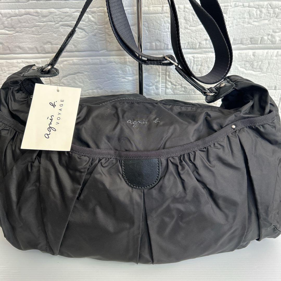 【タグ付き未使用品】アニエスベー　ボヤージュ　ショルダーバッグ　ナイロン　黒