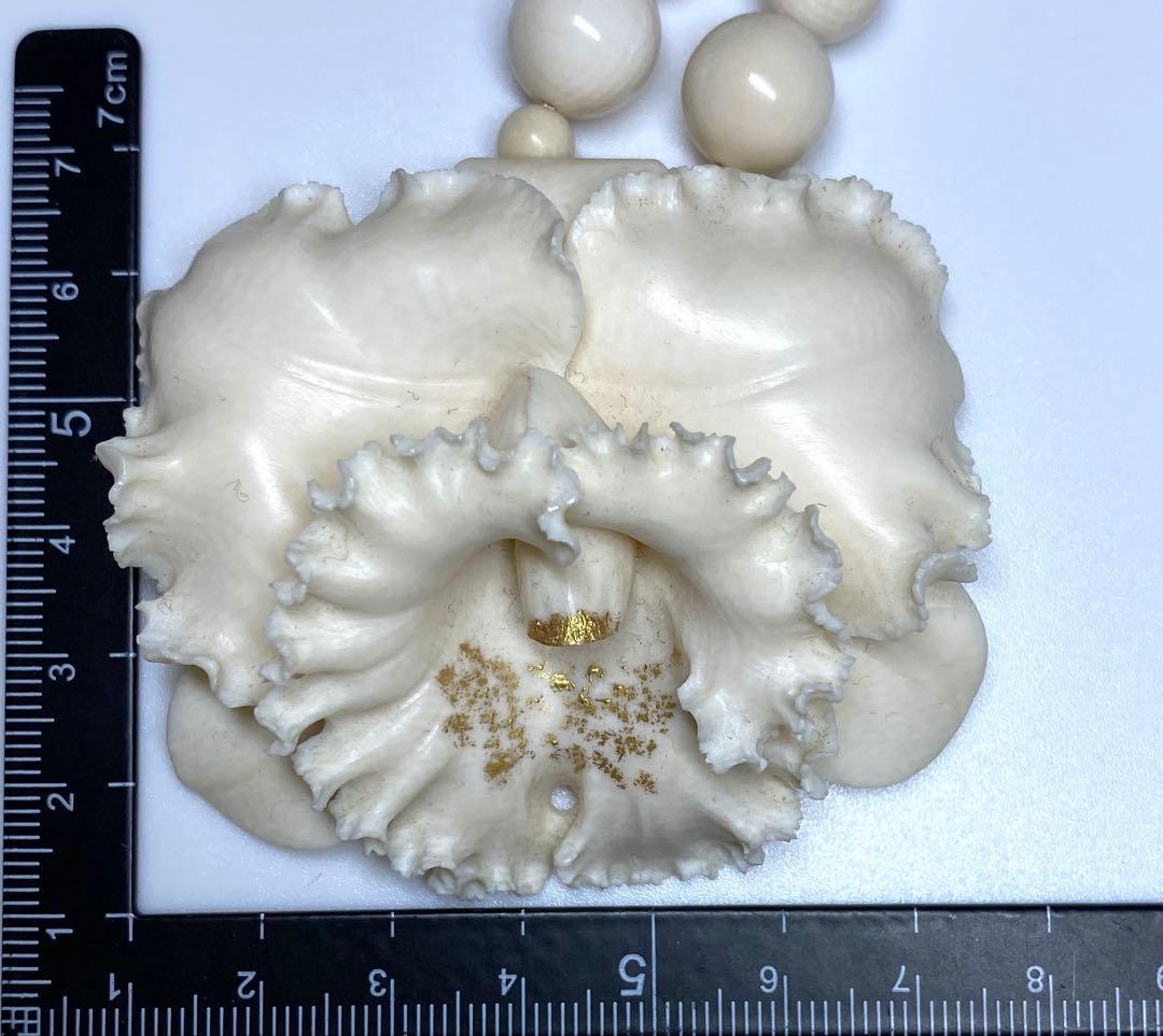 荒巻秀美作　カトレアネックレス、イヤリング　共箱　72g 東Y7-0220☆2F