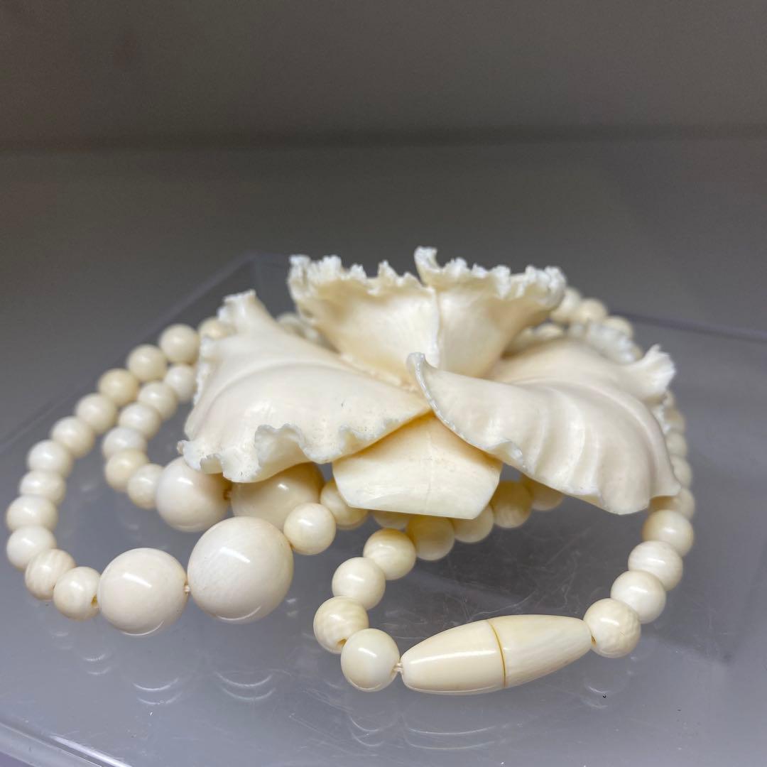 荒巻秀美作　カトレアネックレス、イヤリング　共箱　72g 東Y7-0220☆2F