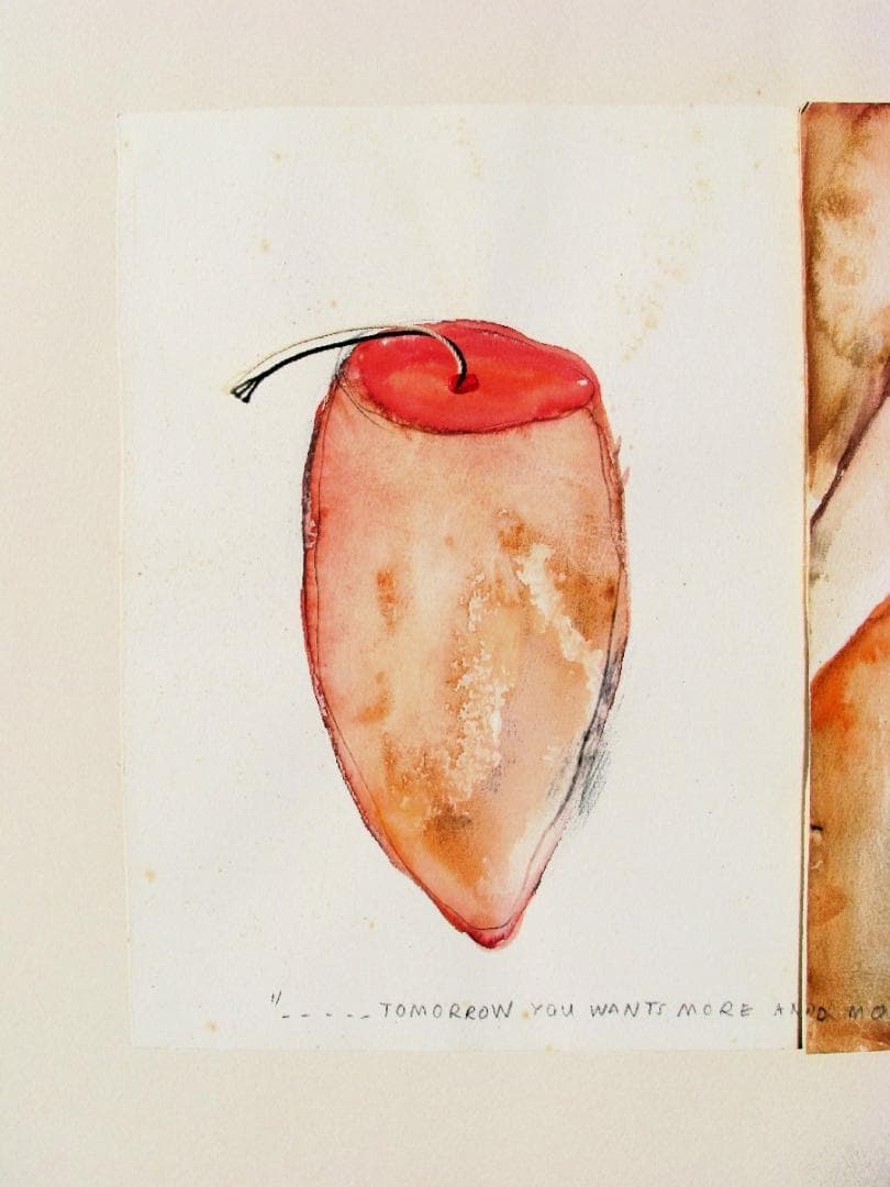 本日限り特価！インドネシア現代美術の代表格,アグス・スワゲ,水彩,超堀出物