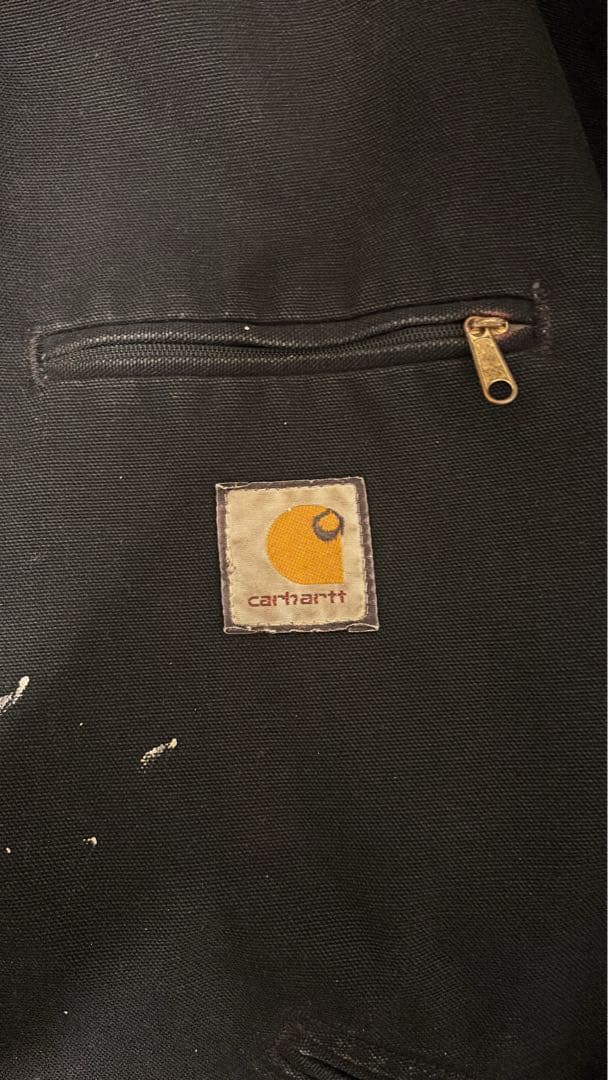 【希少】Carhartt ブラックジャケット Jordan刺繍USA製