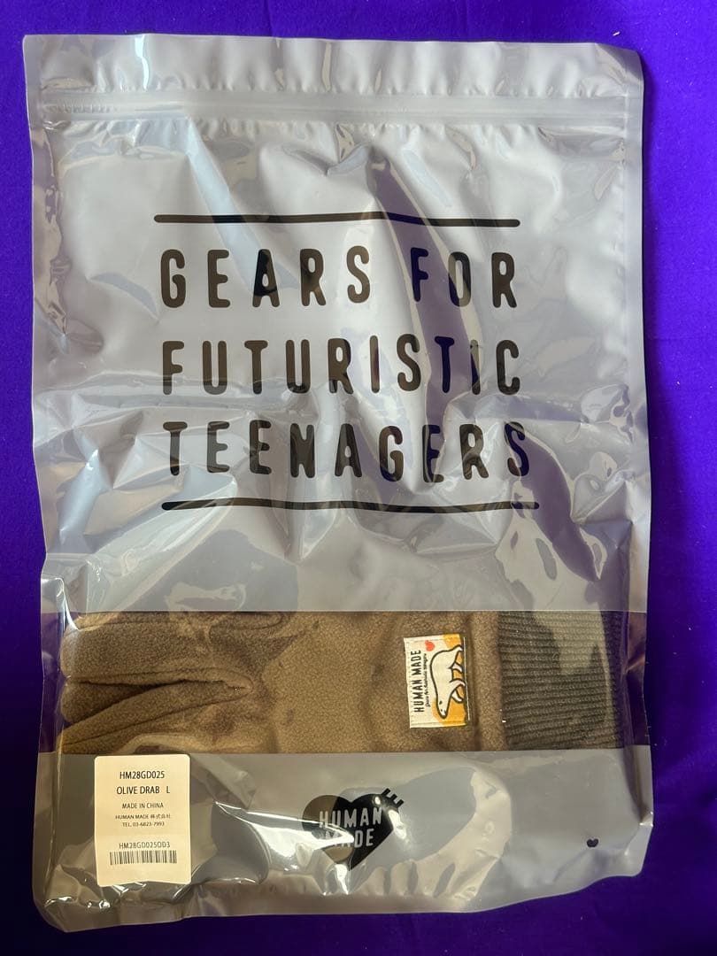 小物 HUMAN MADE Fleece Gloves \"Olive Drab\"