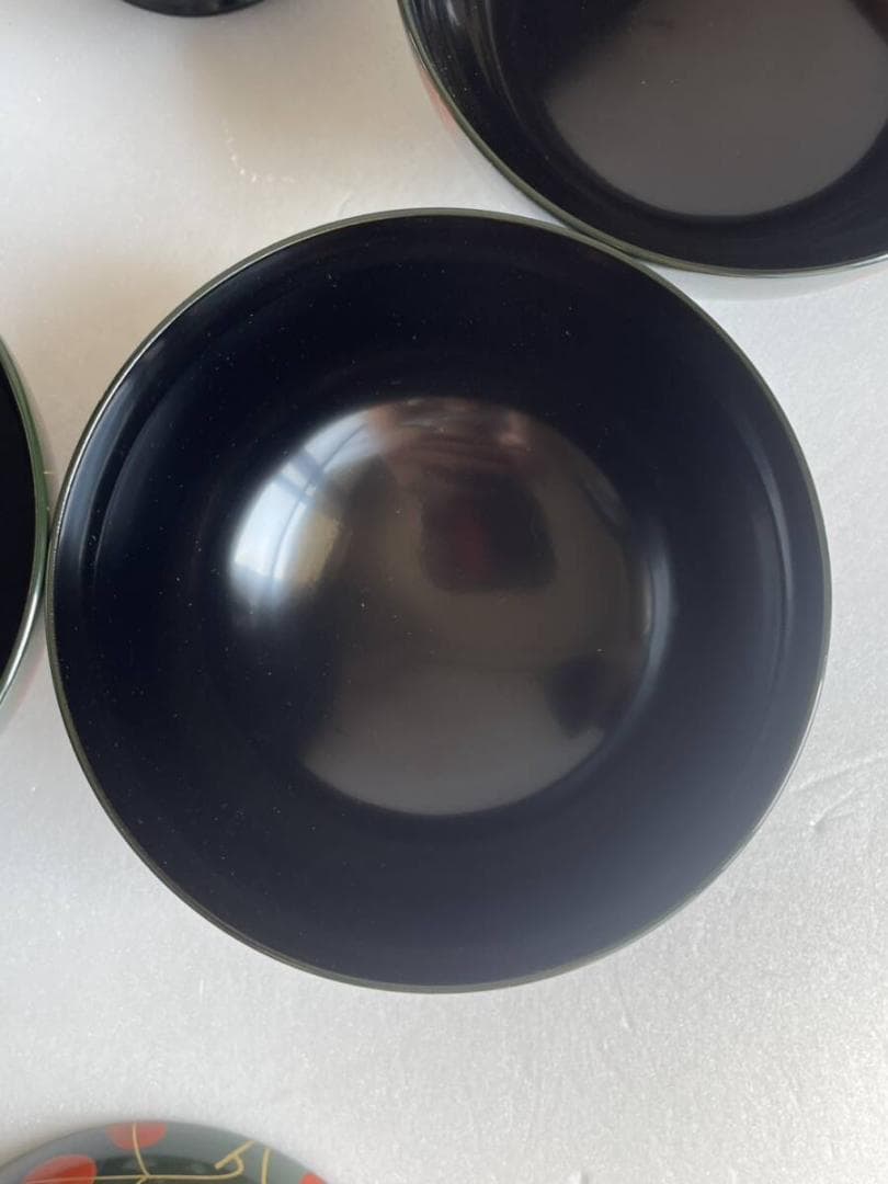 ②輪島塗 吸物椀 五客 木箱付 漆器 50 お椀