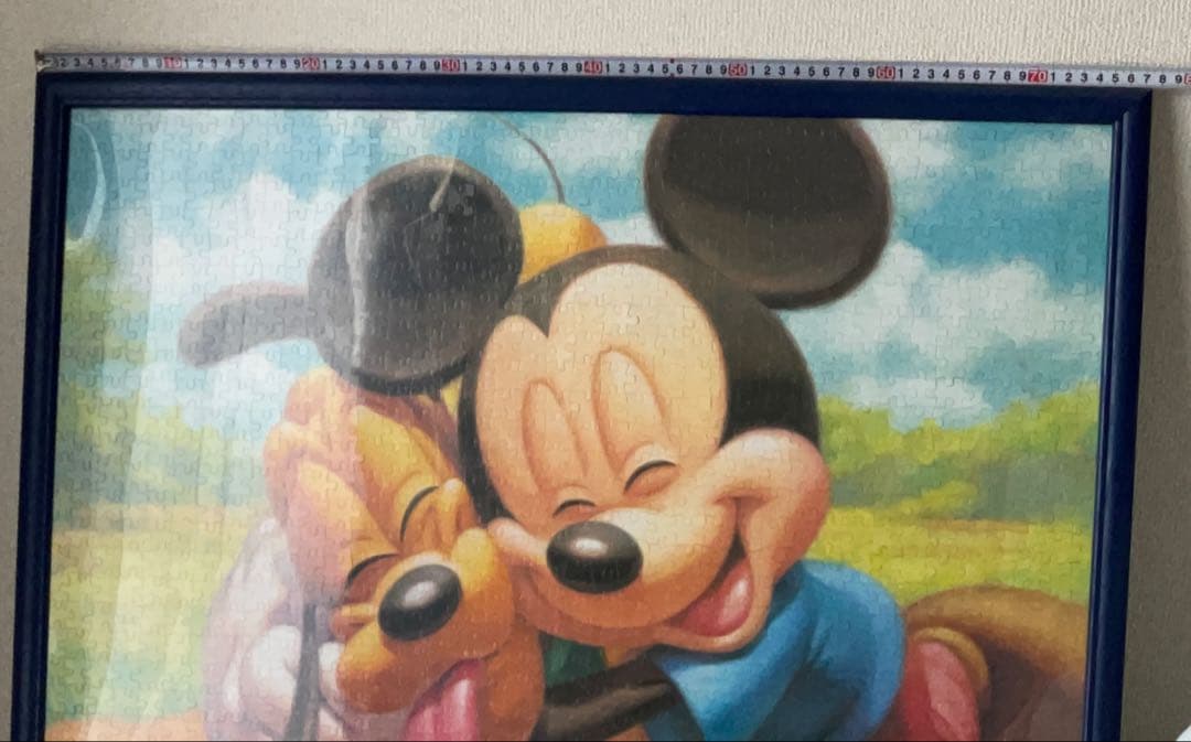 ジグソーパズル完成品　ディズニー　ミッキー&プルート　1000ピース　木枠入り