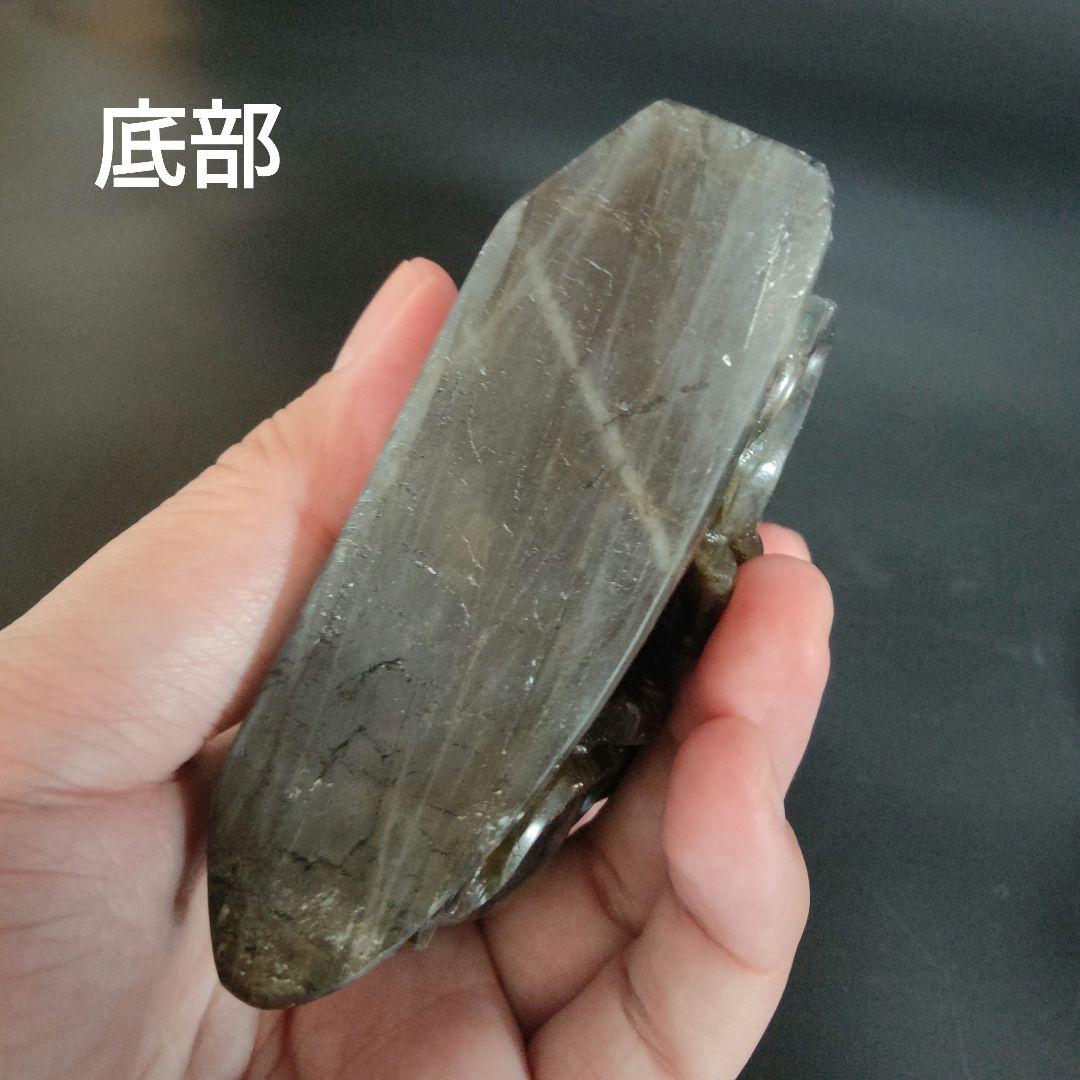 超美品　ラブラドライト　布袋様　天然石　風水　鉱物　パワーストーン　七福神　金運