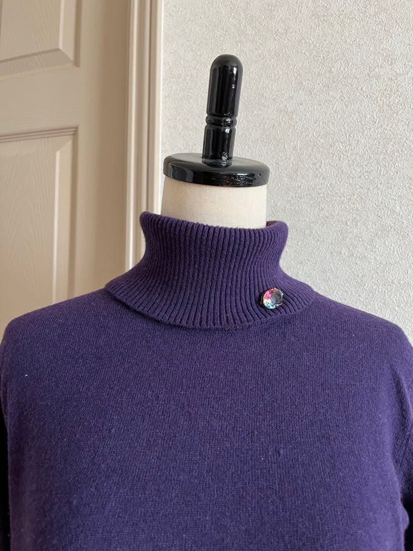 アイリスガラス★ブローチ★ビンテージ★大粒