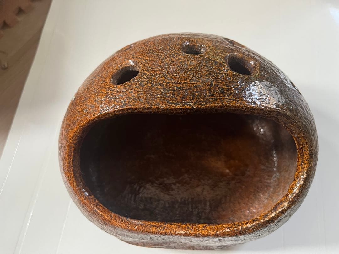 大樋焼　火鉢か茶道具