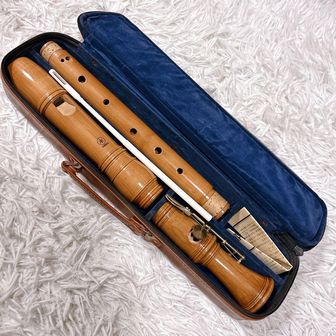 YAMAHA スペリオリコーダー テナーバロック 純正ケース 説明書付き