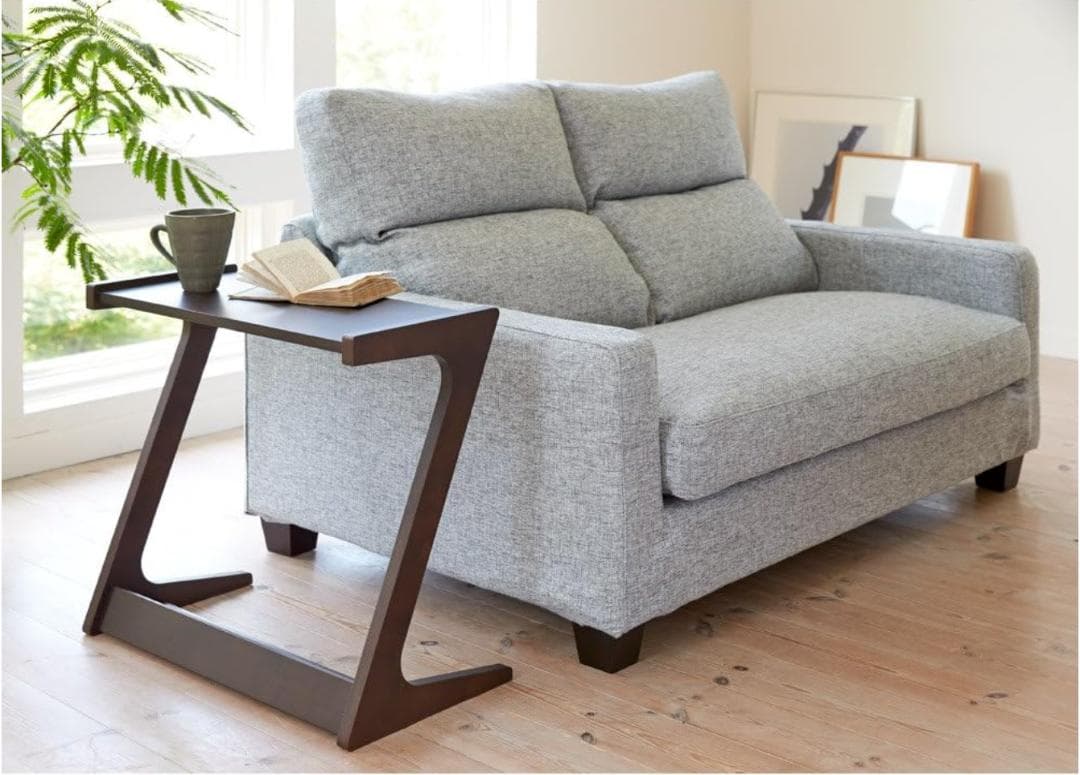 Zeta ソファサイドテーブル　ダークブラウン