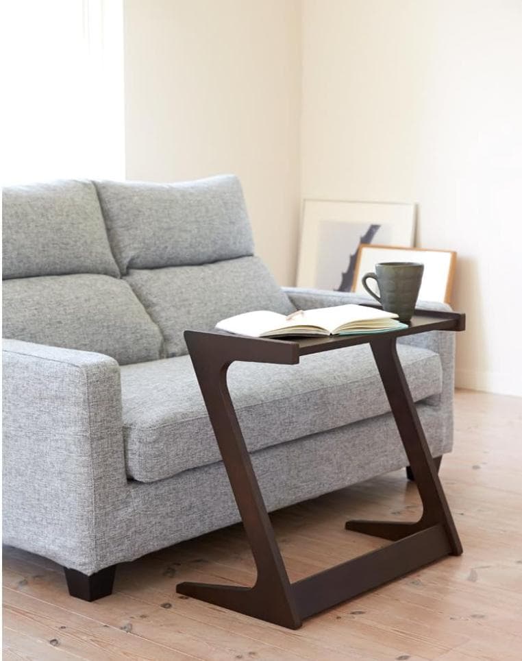 Zeta ソファサイドテーブル　ダークブラウン