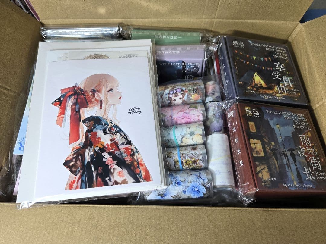 海外マステ　コラージュ素材　PETシール　装飾　風景　人物　まとめ売り