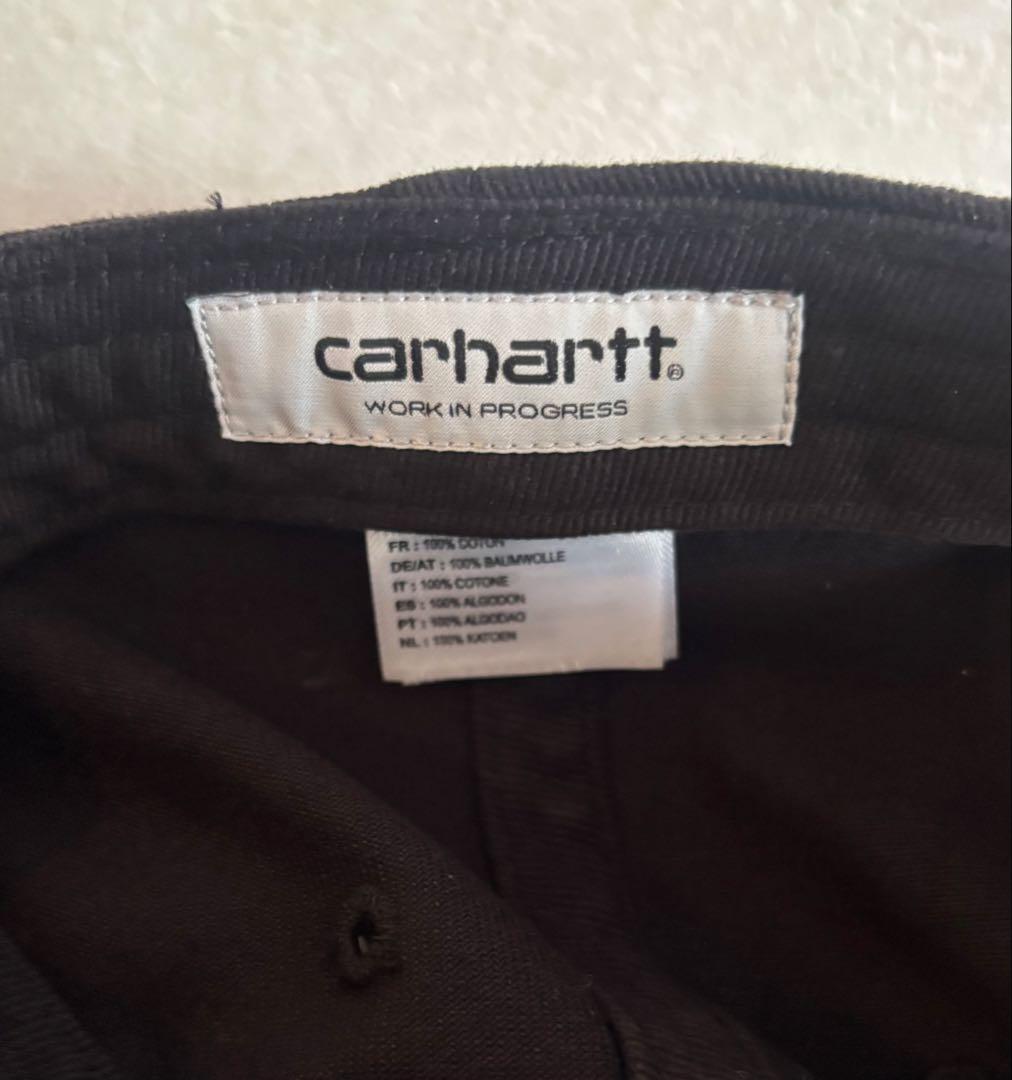 Carhartt WIP ハートメタルベースボールキャップ　ブラック