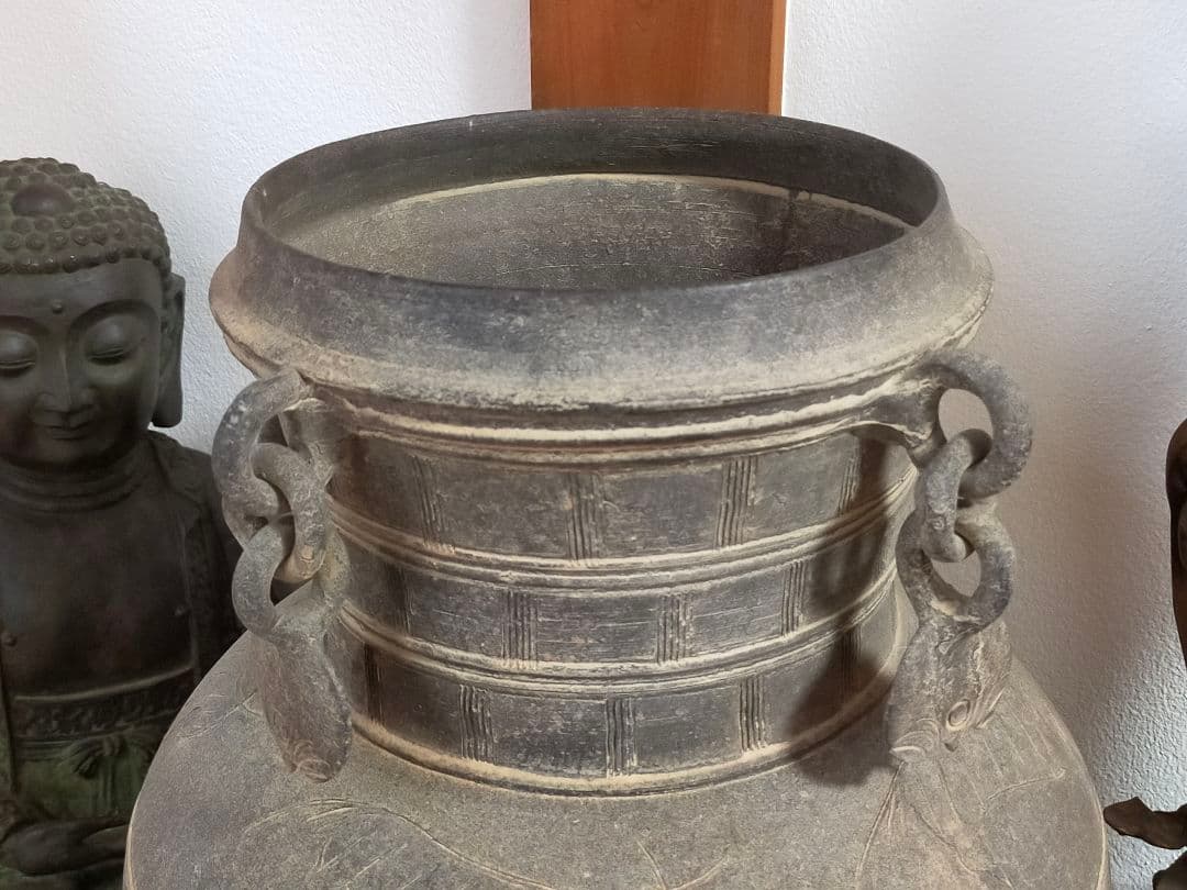 ♥値下げ！　新羅　土器　四耳　壺　レプリカ　骨董　古玩　出土　発掘品