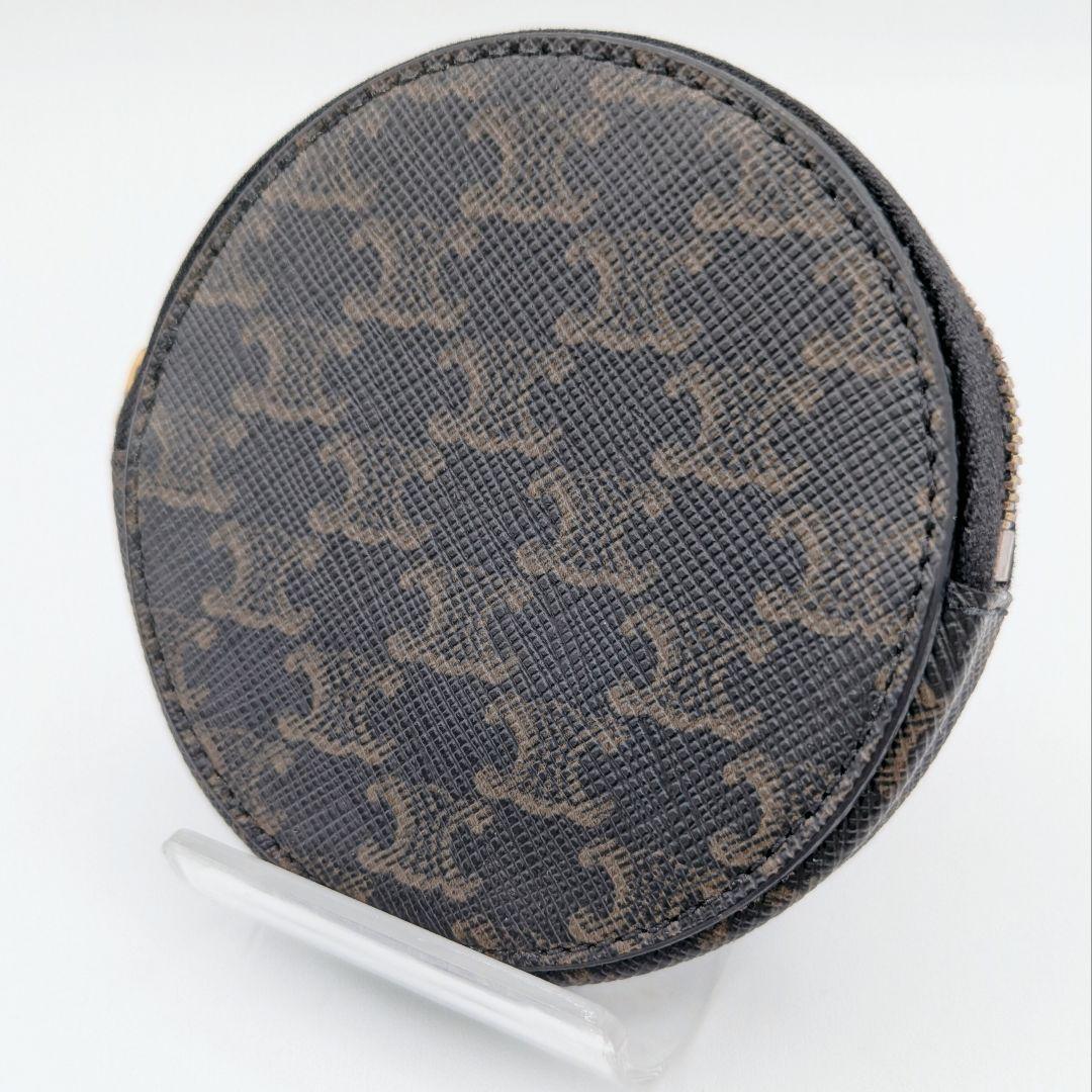 CELINE セリーヌ トリオンフ PVC レザー ケース ブラウン