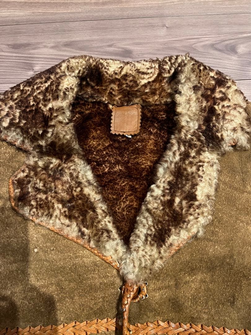 PITIC LEATHER ヴィンテージ　ムートンコート　メキシコ製