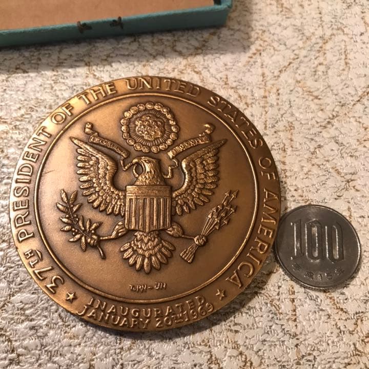 USAヴィンテージ60’s ニクソン大統領 箱付きブロンズ記念メダル アメリカ