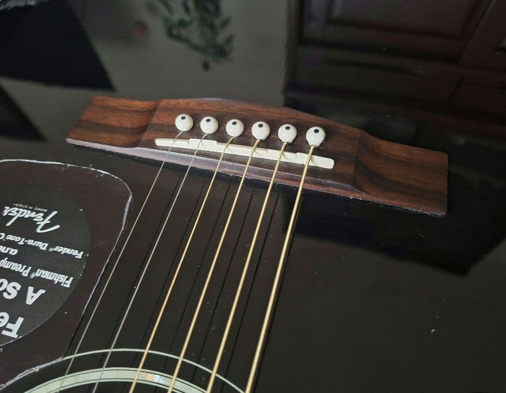 Fender CD-140SCE Black エレアコ ブリッジリペア品