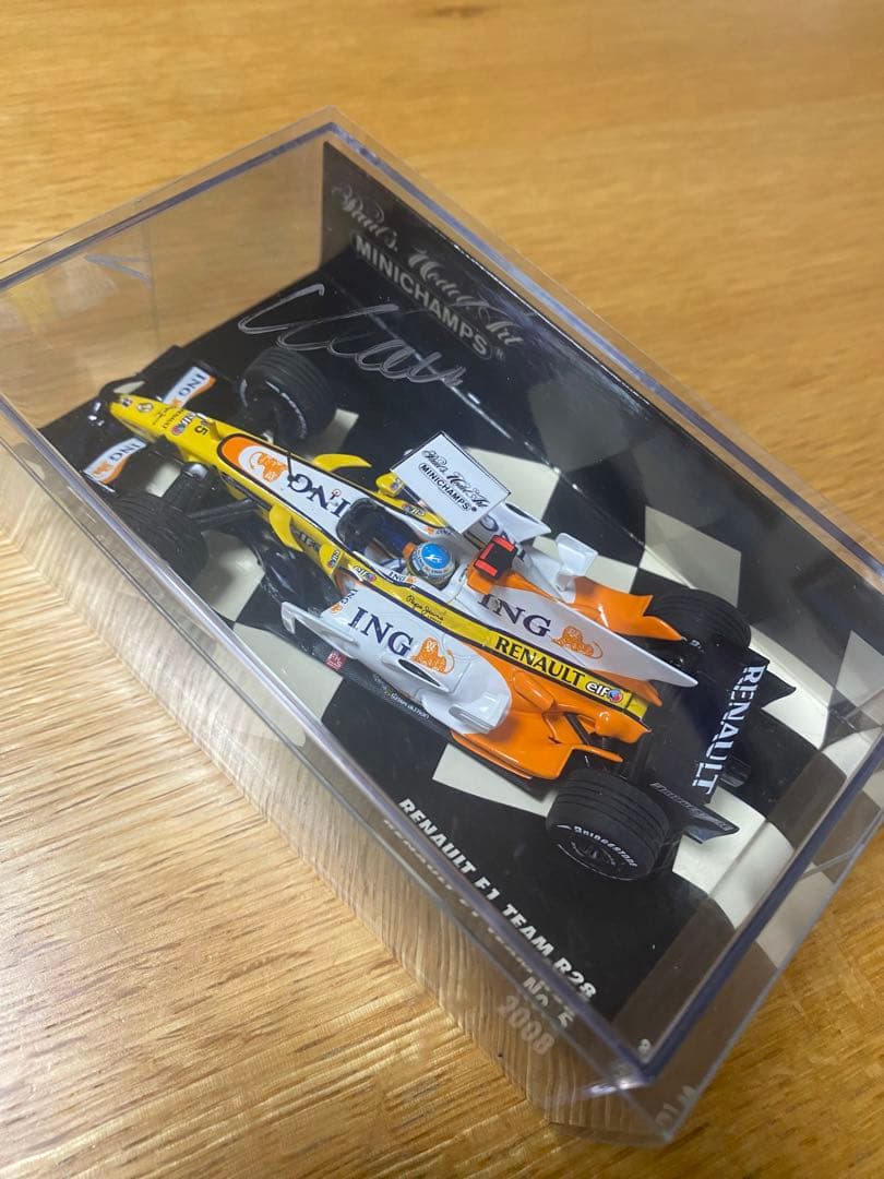 1/43 MINICHAMPS RENAULT F1アロンソサイン入り未展示品