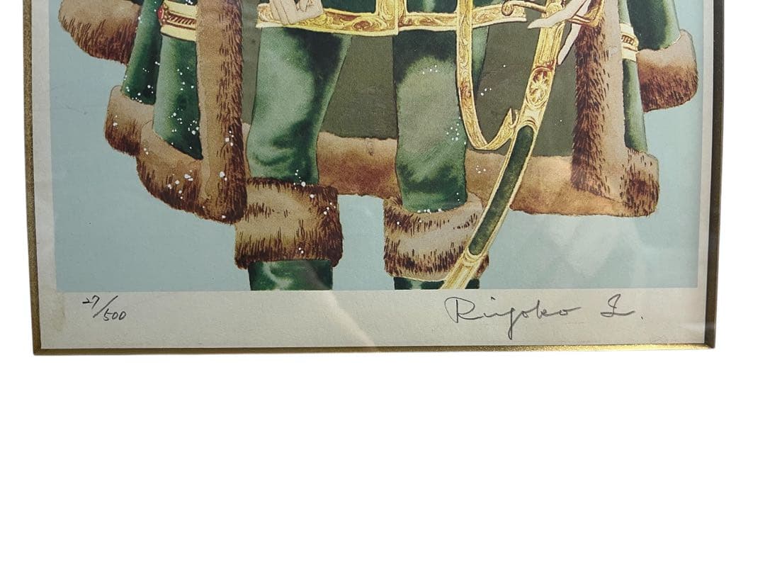 池田理代子「オルフェウスの窓」直筆サイン入 リトグラフ 額装