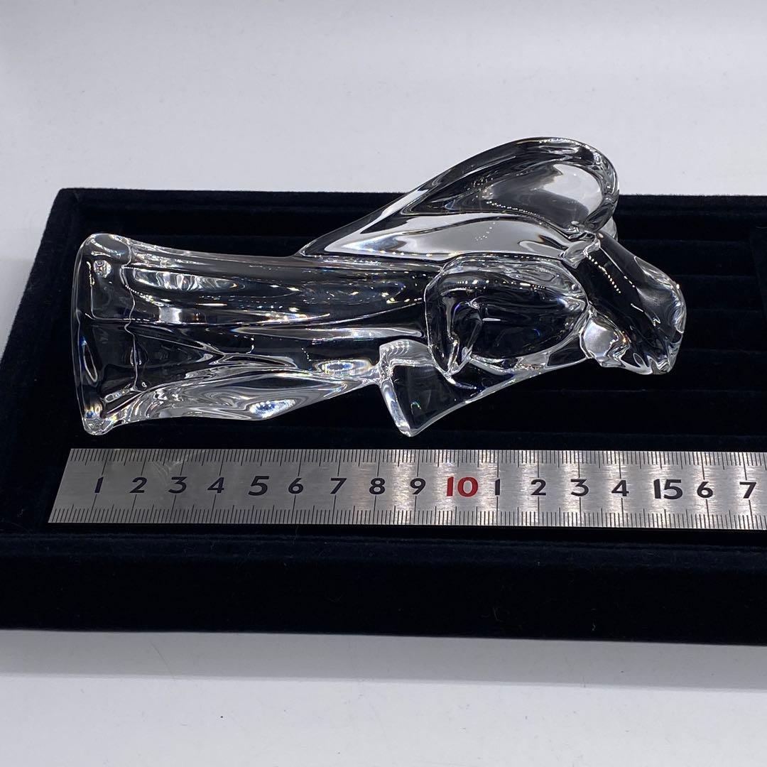 バカラ クリスタル 置物　天使　女神　笛　ラッパ　箱無し　no.157