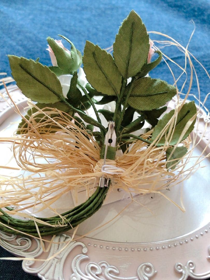 ピンクハウス❤️【未使用】藁付き野ばらブーケコサージュ❤️