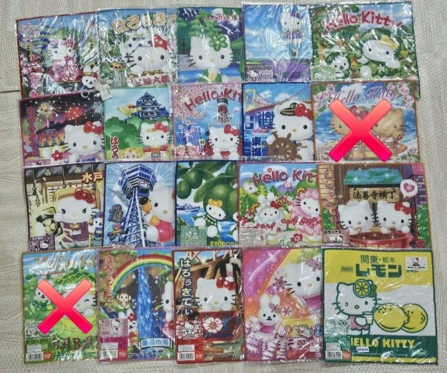 ご当地キティ ミニタオル まとめ売り　ハローキティ