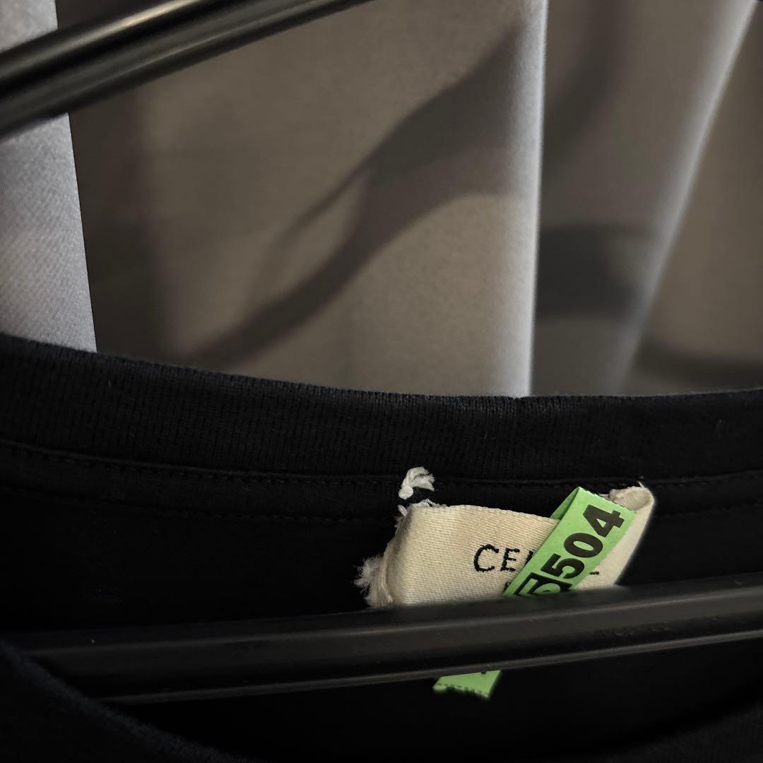 CELINE ブラック Tシャツ　S